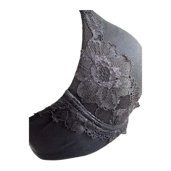 Victoria's Secret Body by Victoria No Wire Plunge Bra Black Size 34D - Picture 5 of 7